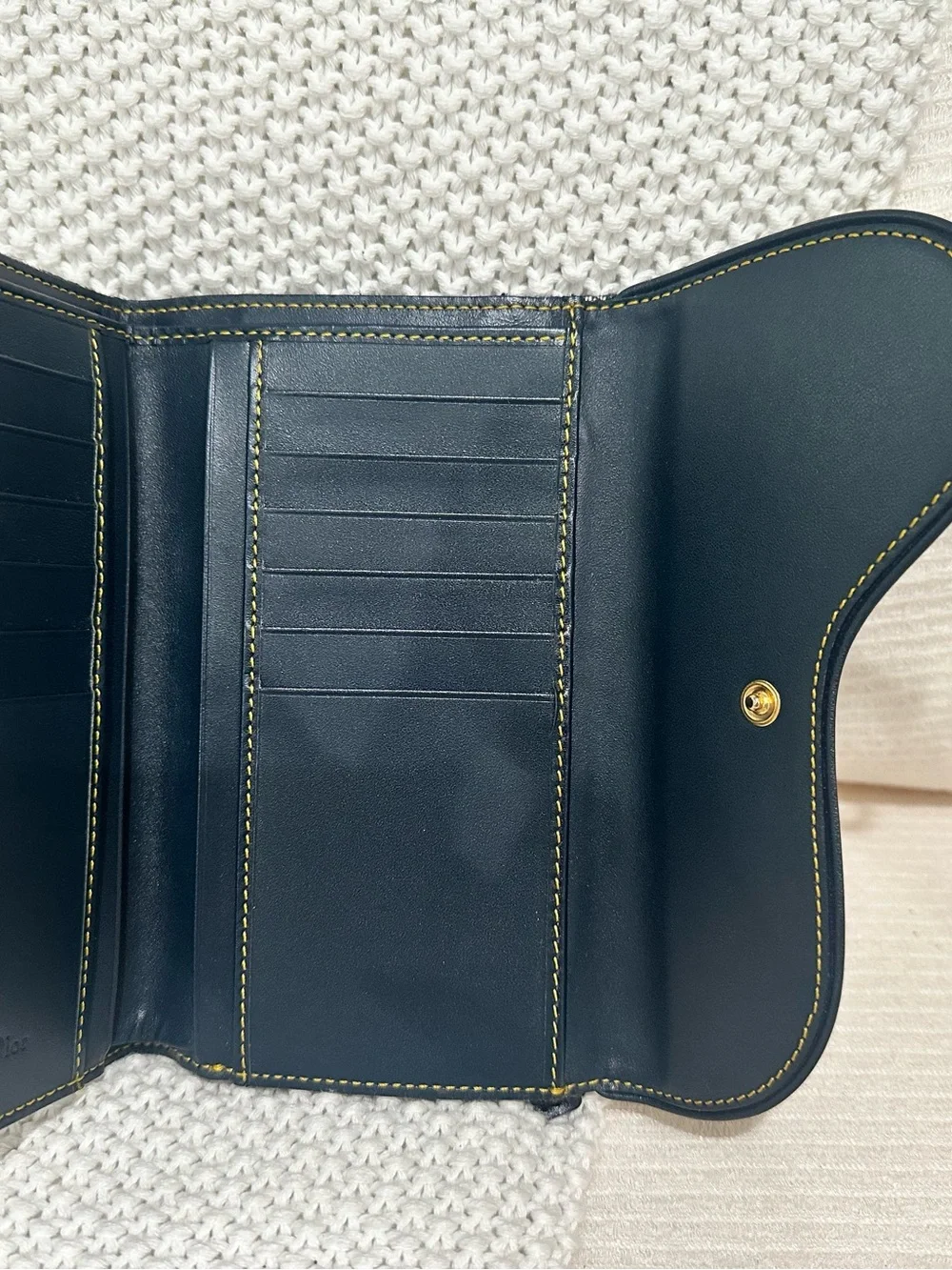 Christian Dior Navy Long Saddle Wallet 💙
